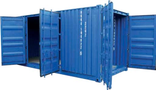 1СС general purpose large-tonnage container with side doors and plywood floor, gross weight 24000 kg